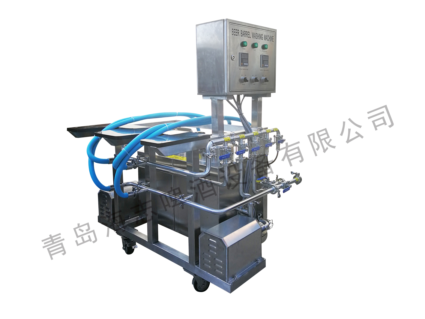 雙工位手工啤酒桶清洗機